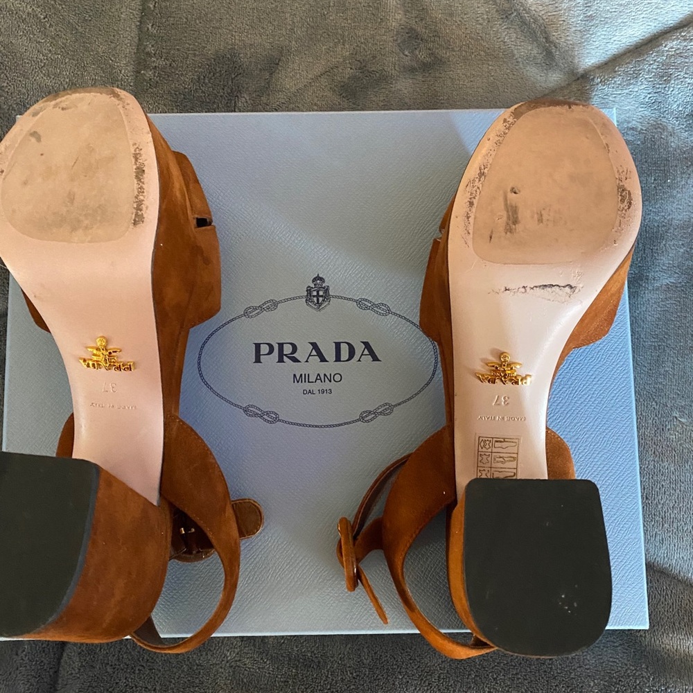 Authentic Gorgeous Prada women platform sandals.